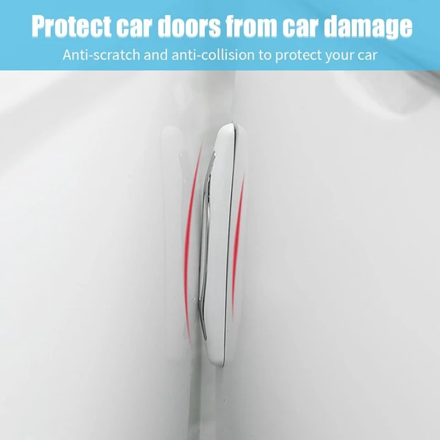 Alt view image 6 of 7 - 4PCS Car Door Edge Guards, Auto Side Door Protector Car Door Self Adhesive Anti-Collision Trim Strip, Universal Car Body Anti-Scratch Bumper Guard for Car SUV Truck (White)