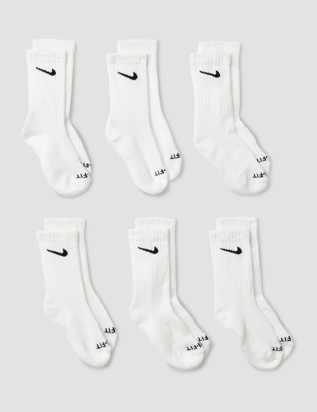 Alt view image 2 of 3 - Dri-Fit Performance Basic Crew (Toddler/Little Kid) White 5-7 (10 Toddler-3 Little Kid)
