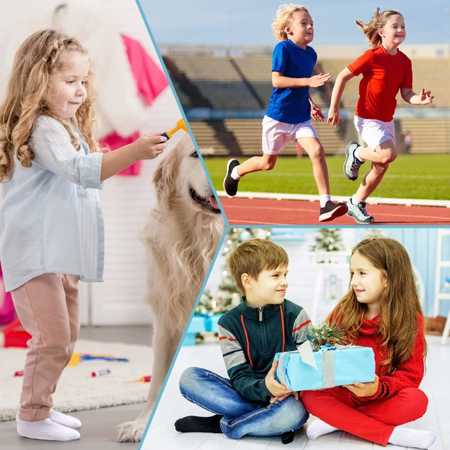 Alt view image 2 of 6 - Kids Crew Athletic Socks Boys Girls Classics Cotton School Uniform Childs Sports Breathable Casual Socks 10 Pairs (6-8 Years, 10 Pairs White)