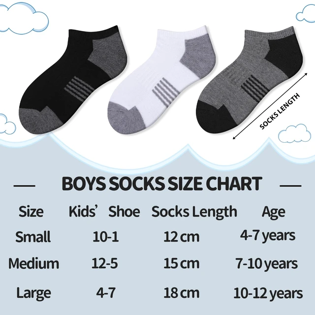 Alt view image 2 of 7 - 10 Pairs Boys Socks Low Cut Ankle Socks For Kids 8-10 4-6 6-8 Years Old Short Athletic Socks With Cushioned Sole