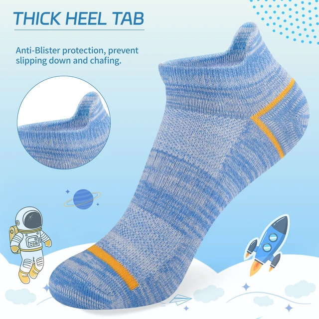 Alt view image 6 of 7 - 10 Pairs Boys Socks Kids Ankle Sport Cotton Socks For Kids 4-7 7-10 Years Olds