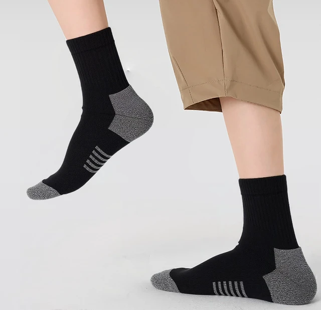 Alt view image 6 of 6 - 20 Pairs Crew Athletic Socks for Kids Breathable Cushion Crew Socks for Kids Sport Running Traveling (US, Alpha, One Size, Regular, 20 Pairs 9-12Y 3 Colors(Style A))