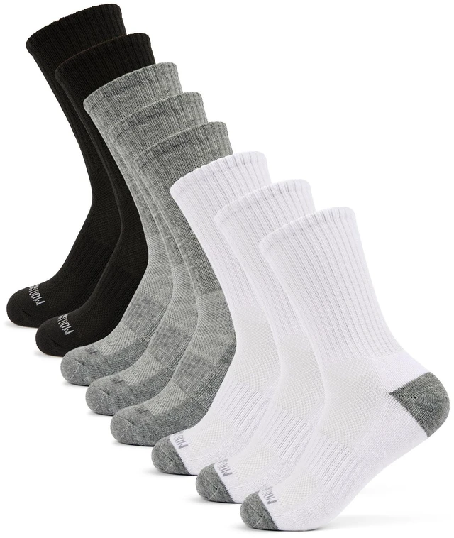 Main image of Boys' Coolzone Socks, Crew - 8 Pack - Assorted | MultiPack Cooling Comfort With Flexible Stretch, Supportive Cushioning, And Durable Design For Sports And Everyday Activities