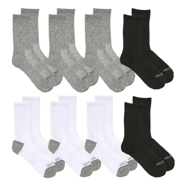 Alt view image 2 of 4 - Boys' Coolzone Socks, Crew - 8 Pack - Assorted | MultiPack Cooling Comfort With Flexible Stretch, Supportive Cushioning, And Durable Design For Sports And Everyday Activities
