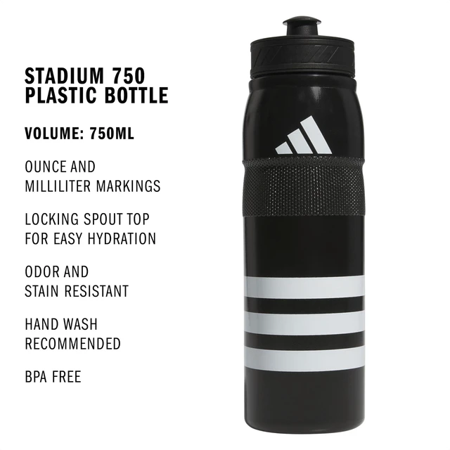Alt view image 2 of 5 - Stadium Plastic Water Bottle 750 mL | Double-Wall Insulated, 750 ML Hydration, Easy-Squeeze Grip, Locks In The Bag, Tracks Your Intake, Workouts & Daily Use