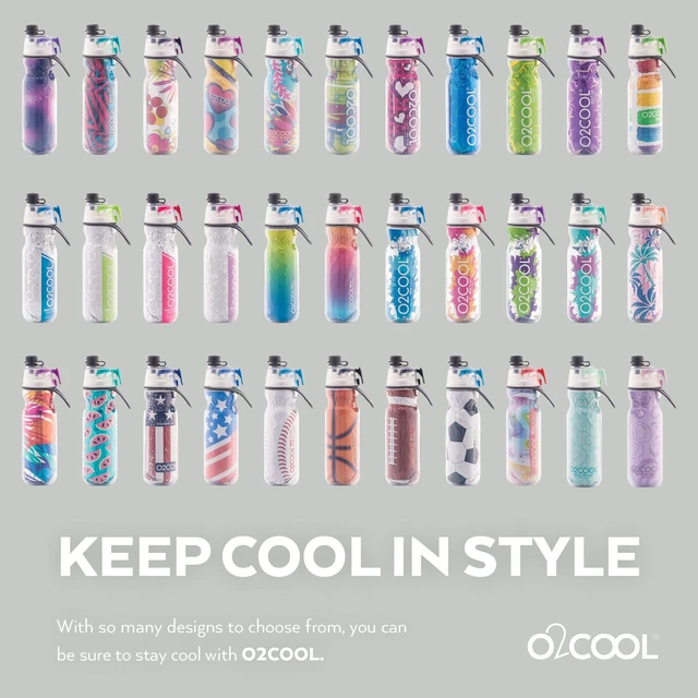 Alt view image 7 of 7 - Mist N Sip 20 oz Misting Reusable Sports Water Bottle Soccer | Yes