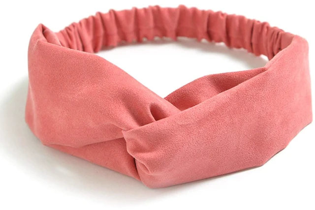 Alt view image 3 of 7 - 10 Pack Boho Headbands for Women Girls Elastic Back Criss Cross Hair Band Twisted Head Wrap Solid Hair Accessories