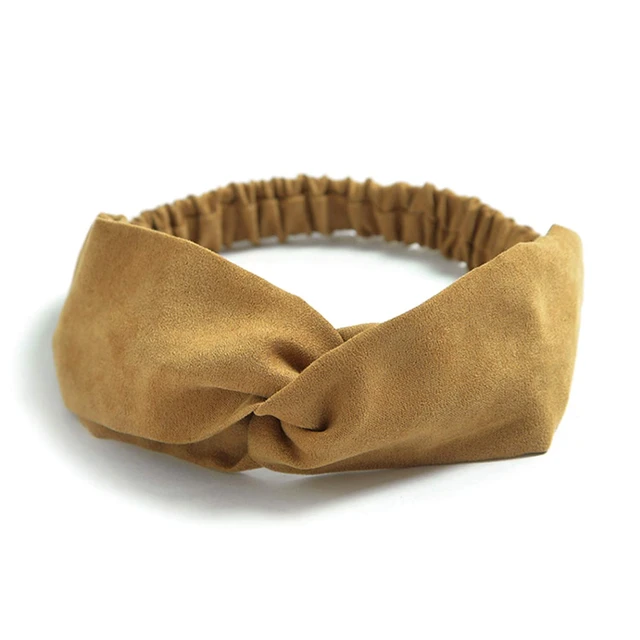 Alt view image 4 of 7 - 10 Pack Boho Headbands for Women Girls Elastic Back Criss Cross Hair Band Twisted Head Wrap Solid Hair Accessories