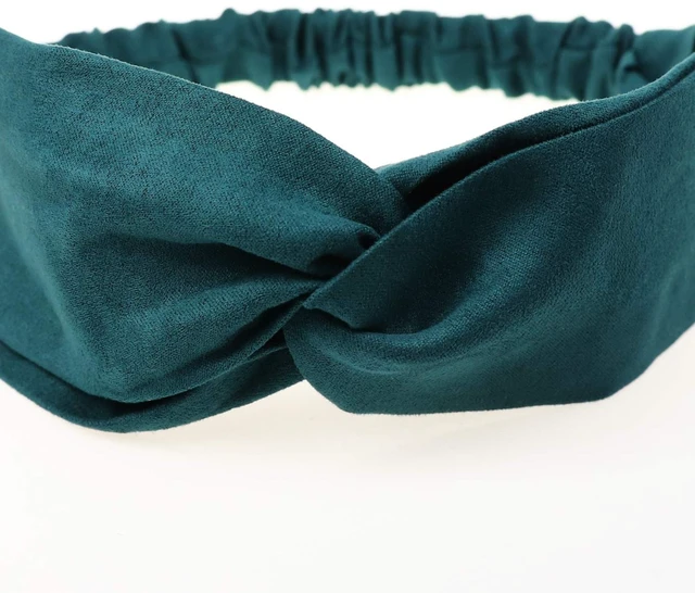 Alt view image 5 of 7 - 10 Pack Boho Headbands for Women Girls Elastic Back Criss Cross Hair Band Twisted Head Wrap Solid Hair Accessories