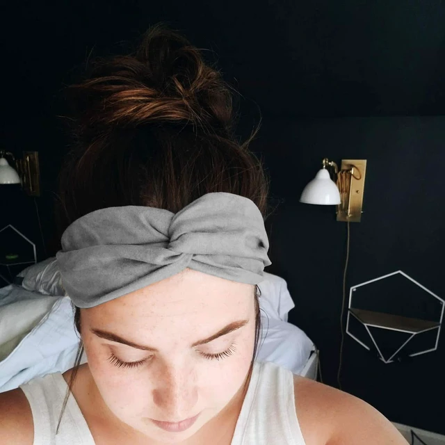 Alt view image 7 of 7 - 10 Pack Boho Headbands for Women Girls Elastic Back Criss Cross Hair Band Twisted Head Wrap Solid Hair Accessories