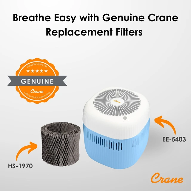 Alt view image 2 of 2 - Genuine Evaporative Humidifier Replacement Filter for Model EE-5403 / HS-1970, Demineralization Wick Filter for Hard Water, Reduces White Dust, Maintains Clean Moisture Output, 1 Pack OEM Filter