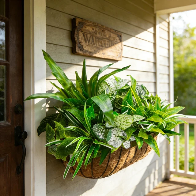 Alt view image 5 of 7 - Artificial Plants for Outdoors Faux Greenery Leaves UV Resistant Realistic Plastic Large Bunches Shrubs Bushes with Stems, Fake Plants Decor Outdoor for Front Porch Door Patio Garden Yard, 9Pcs