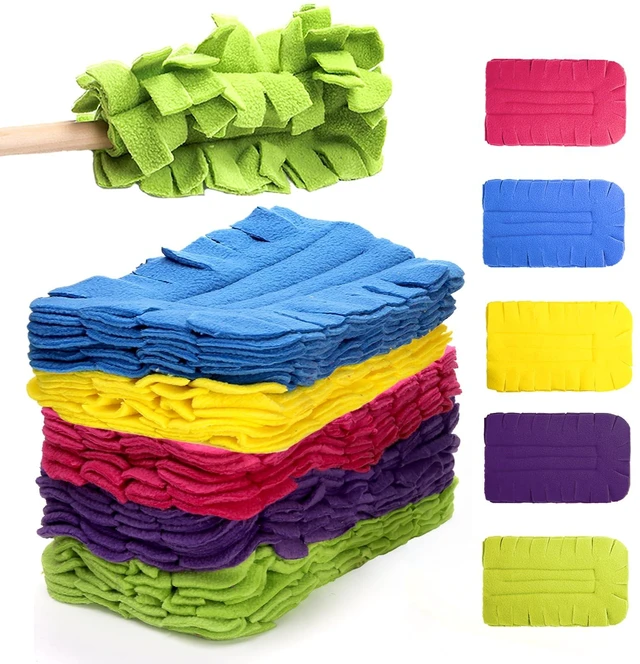 Main image of 15 PCS Reusable Duster Refill, 360° Multi Surface, Wet & Dry Use | Heavy Duty Fleece Duster Pads Refills, Washable Hand Dusters Pads for Cleaning Ceiling, Fan Hardwoods Window Kitchen Floor