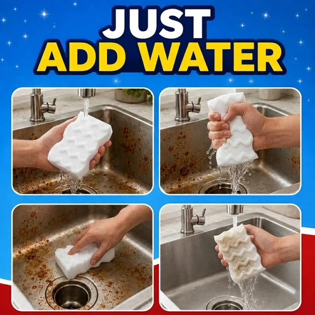 Alt view image 6 of 7 - 3X Density Magic Sponge Eraser, 10 Pack Cleaning Sponge for Kitchen & Bath | 3X density foam, Extra durable sponge, Ergonomic wavy grip, Deep cleaning power, Multi-surface cleaning, 10 pack value
