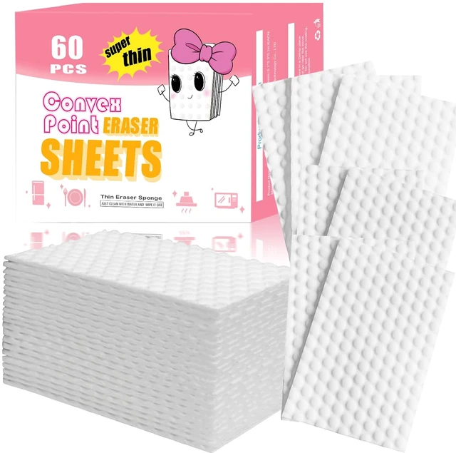 Main image of 60Pcs Magic Sponge Eraser Sheets |Reusable Scrub Pad Singles