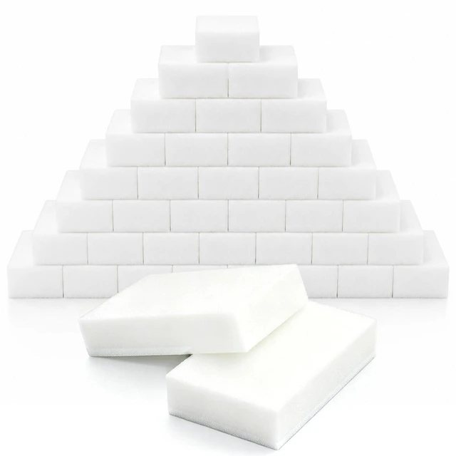 Main image of Professional Magic Cleaning Sponge 50 Pack Bulk - Commercial Grade Melamine Sponge for Restaurant, Hotel, Office - Heavy Duty Multi Surface Cleaner