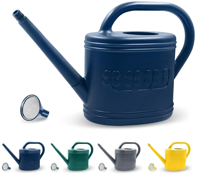 Main image of 1 Gallon Watering Can, Plant Watering Can for Indoor & Outdoor | Removable Long Spout, Plastic Water Can, Stainless Steel Shower Head, 3 Watering Modes, for Garden, Courtyard, Greenhouse