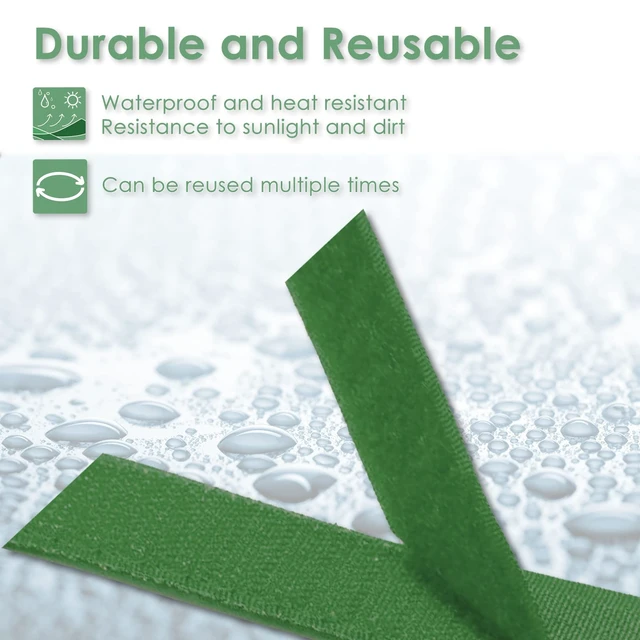 Alt view image 3 of 7 - Garden Tie Green Tape, Plant Supports, Gentle On Plants (16.4ft × 0.6 inch, 1 roll, Green)
