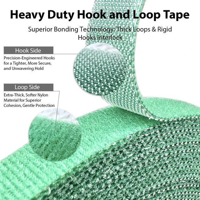 Alt view image 2 of 7 - Reusable Plant Ties for Climbing Plants,Plan Straps,Nylon Plant Tape Strap Gardening Tips,Tomato Plant Support,Garden Wire Ties for Cables(50 Foot X 0.47 Inch)