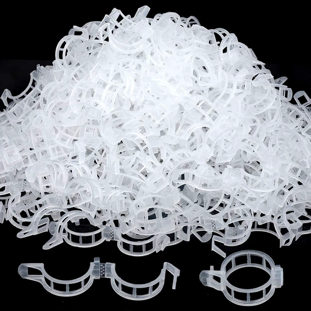 Main image of 300 PCS Plant Support Clips, Plastic Garden Plant Ties, Tomato Clips Trellis for Tomato Cucumber Flower Squash Vine, 1 Inner Diameter for Climbing Plants
