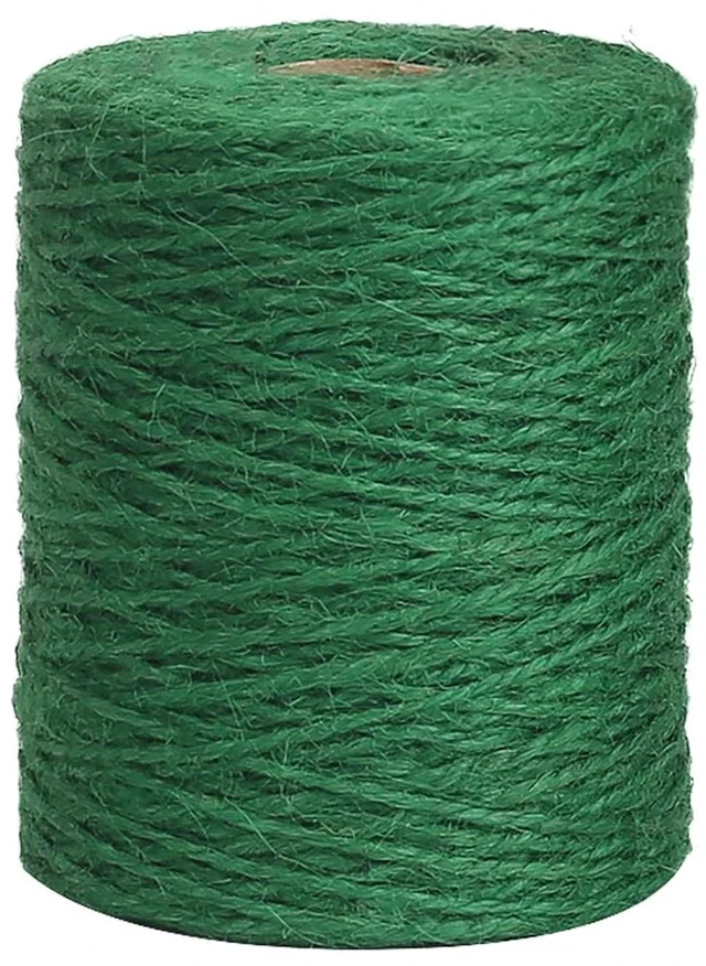 Main image of Garden Twine, 656 Feet 2mm Green Plant Ties, Strong Jute Twine String for Climbing Plants, Tomatoes, Floristry, Crafts