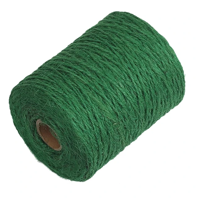 Alt view image 2 of 7 - Garden Twine, 656 Feet 2mm Green Plant Ties, Strong Jute Twine String for Climbing Plants, Tomatoes, Floristry, Crafts