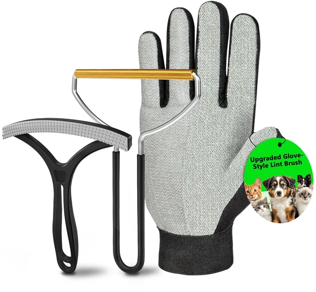 Main image of 3PCS Lint Brush & Carpet Scraper & Pet Hair Remover for Furniture, Couch, Carpet, Car | Carpet Rake for Pet Hair Removal | Reusable Cat & Dog Hair Remover Simpler and Cleaner