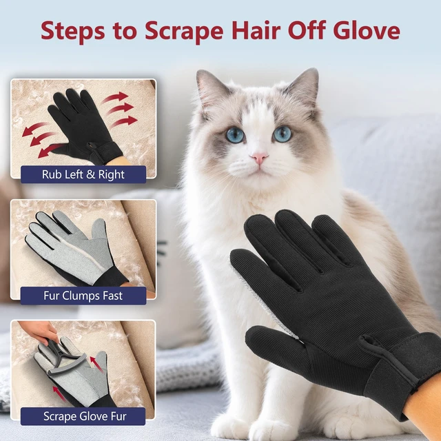 Alt view image 3 of 6 - 3PCS Lint Brush & Carpet Scraper & Pet Hair Remover for Furniture, Couch, Carpet, Car | Carpet Rake for Pet Hair Removal | Reusable Cat & Dog Hair Remover Simpler and Cleaner