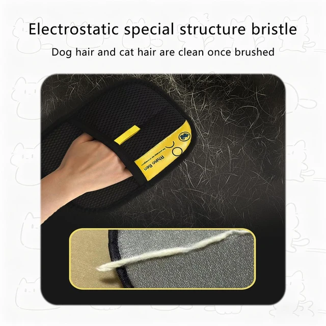 Alt view image 4 of 7 - 4 in 1 Pet Hair Remover with Glove, 17.7" Extra Long Handle Reusable Lint Brush, Effective Cat & Dog Fur Removal Tool for Couch, Furniture, Carpet, Clothes, Bedding, Car Seats