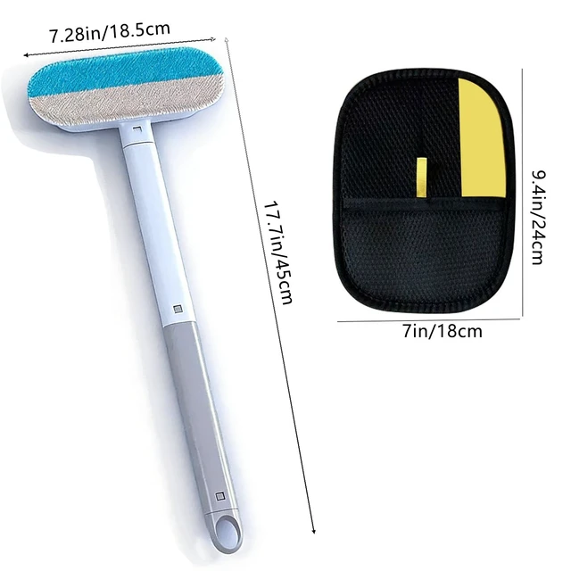 Alt view image 7 of 7 - 4 in 1 Pet Hair Remover with Glove, 17.7" Extra Long Handle Reusable Lint Brush, Effective Cat & Dog Fur Removal Tool for Couch, Furniture, Carpet, Clothes, Bedding, Car Seats