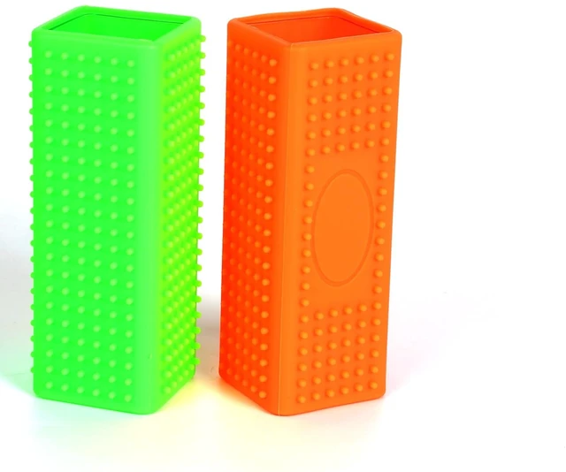 Main image of 2pcs Pet Dog Cat Hair Remover, Pet Hair Removal Tool, Carpet Cleaner, Rubber Brush Roller, Dog Remover for carInterior, Furniture, SofaOrange and Green