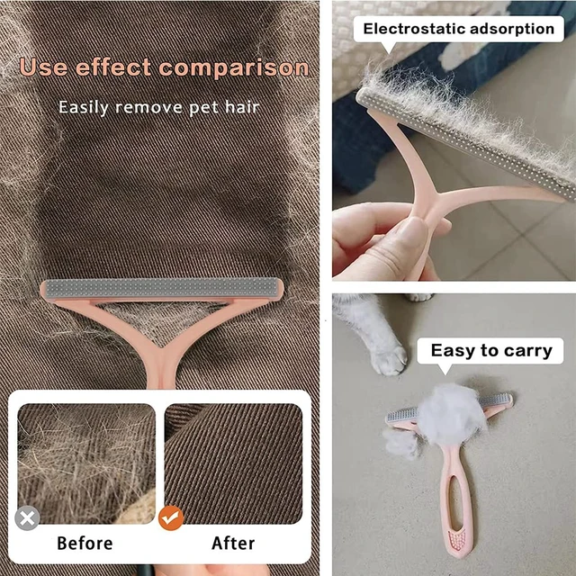 Alt view image 4 of 6 - Pet Hair Remover Carpet Rake, Dog & Cat Hair Fur Remover, Carpet Scraper | Pet Hair Removal Tool, Fabric Shaver, Lint Remover, Carpet Brush, Carpet Scraper, Rugs, Couch, Furniture, Car, Pet Towers