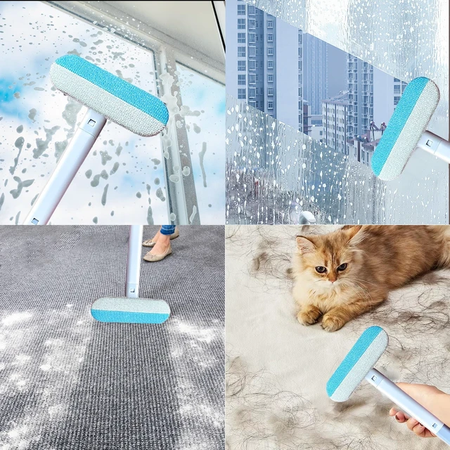 Alt view image 4 of 7 - Pet Hair Remover for Furniture, 17.7Inch Reusable Lint Brush for Dog Cat Hair 4-in-1 Multifunctional Fur Removal Tool with Long Handle, Gentle on Couch, Carpet, Car Seat, Bedding and Clothes