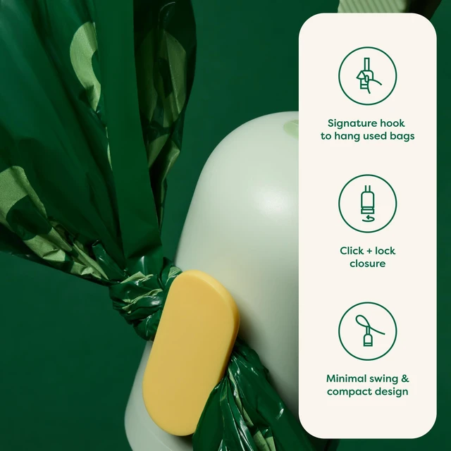Alt view image 2 of 7 - Dog Poop Bag Holder & Leash Dispenser, 15 Bags, Unscented | Durable and Guaranteed Leakproof Bags