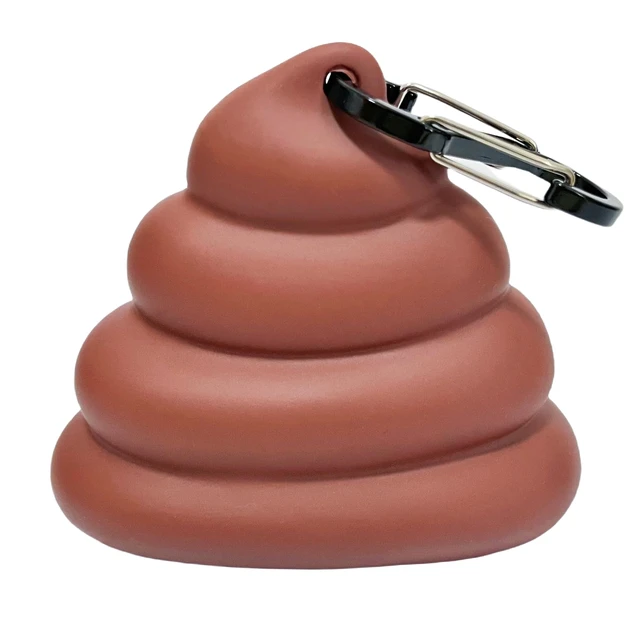 Alt view image 7 of 7 - Dog Poop Bag Dispenser for Dog Leash, Poop Shape Sturdy Holder | Cute and Unique Design, Portable for Dog Walking, Comes With 1 Roll 15 Waste Bags
