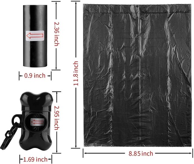 Alt view image 2 of 7 - 10 Pack Bone Shaped Poop Bag Dispenser Pet Waste Disposal Bag Dispenser (Random Color)
