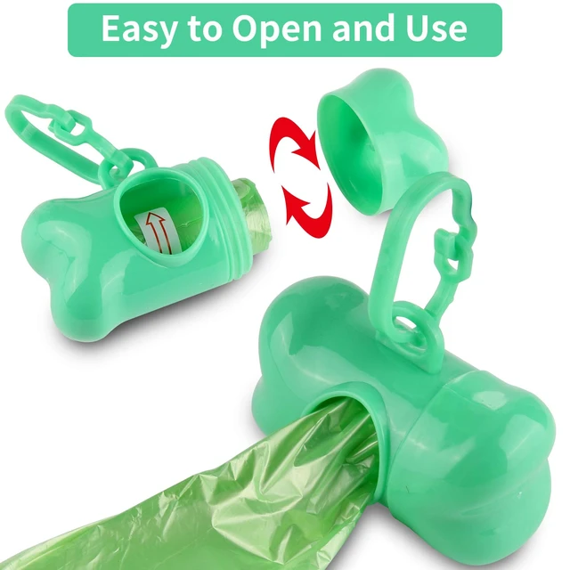 Alt view image 6 of 7 - 10 Pack Bone Shaped Poop Bag Dispenser Pet Waste Disposal Bag Dispenser (Random Color)