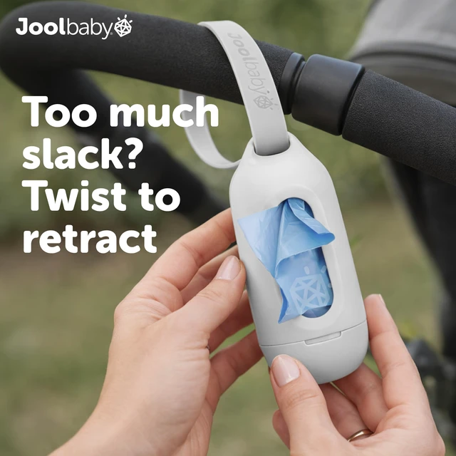 Alt view image 6 of 7 - Disposable Diaper Bag Dispenser (Gray) + 3 Refill Rolls (Lavender-Scented) - Attaches to Stroller or Diaper Bag for On-the-Go Convenience