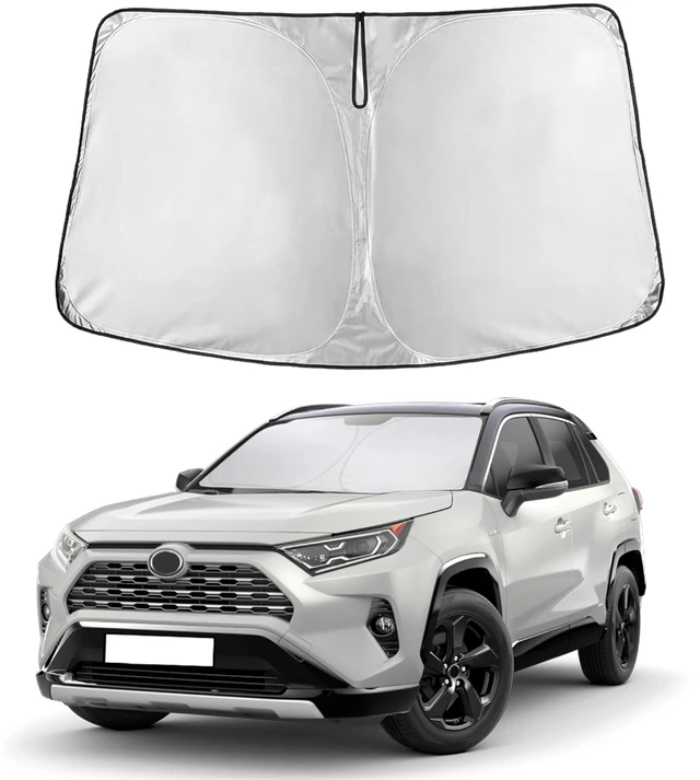 Main image of Windshield Sunshade Compatible for Toyota RAV4 2019-2024 2025 2026 | SR, SR5, TRD Sport, TRD Off-Road, Limited, TRD Pro Sun Visor for Front Window Sun Shade Cover, UV Blocker, Car Accessories