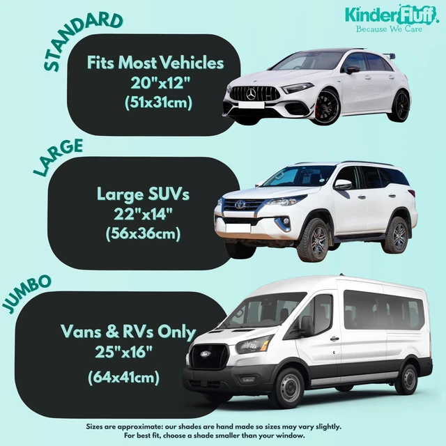 Alt view image 4 of 7 - Car Window Shades - Certified 99.79% UVA & 99.95% UVB Sun Protection | Award winning car sun shade side windows.4 Pack (2 Transparency options) 20" x 12" -window shade for car baby by Kinder Fluff