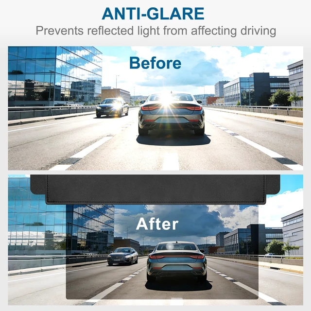 Alt view image 4 of 7 - Sun Visor Extender for Car (Polarized, UV400, PC Lens, 2 Side Sunshade), Car Visor Extender Sun Blocker, Visor Extender Attachment, Anti-Glare for Safe Driving