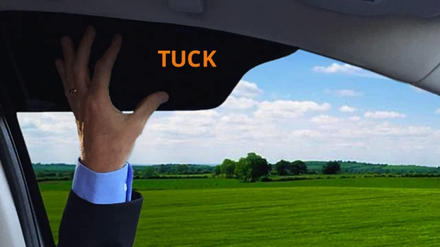 Alt view image 3 of 7 - Windshield Sunshade for Car Sun Window Shade Visor Shades Sunshade Visors Extender (2 Pack)