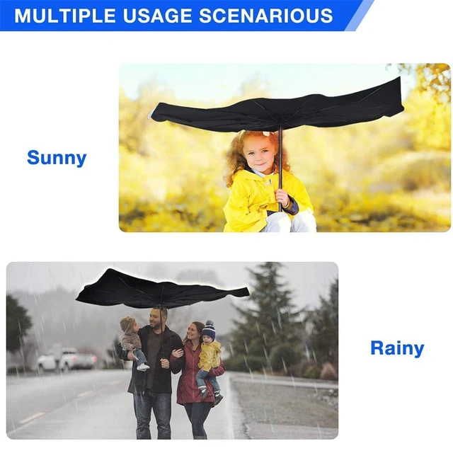 Alt view image 7 of 7 - Sedan SUV Car Sun Shade for Windshield, Blocks UV Rays & Sun Heat | 2026 Upgraded, Foldable Windshield Sun Shade, Sun Visor Protector, Keep Car Cool, Easy to Use/Store, 57''x 31''
