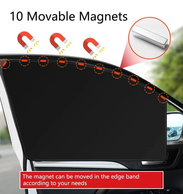 Alt view image 4 of 6 - Car Sunshade, Car Privacy Window Shade, 100% Block Light for Breastfeeding, Taking a nap, Changing Clothes, Camping (Full Sets 4pcs)