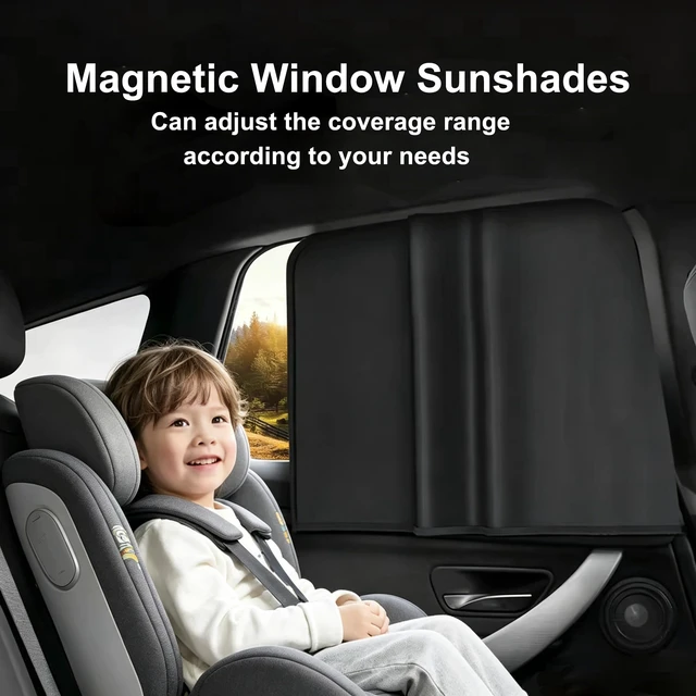 Alt view image 3 of 6 - Car Sunshade, Car Privacy Window Shade, 100% Block Light for Breastfeeding, Taking a nap, Changing Clothes, Camping (Full Sets 4pcs)