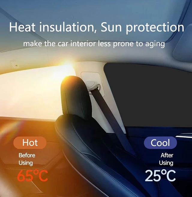 Alt view image 5 of 6 - Car Sunshade, Car Privacy Window Shade, 100% Block Light for Breastfeeding, Taking a nap, Changing Clothes, Camping (Full Sets 4pcs)