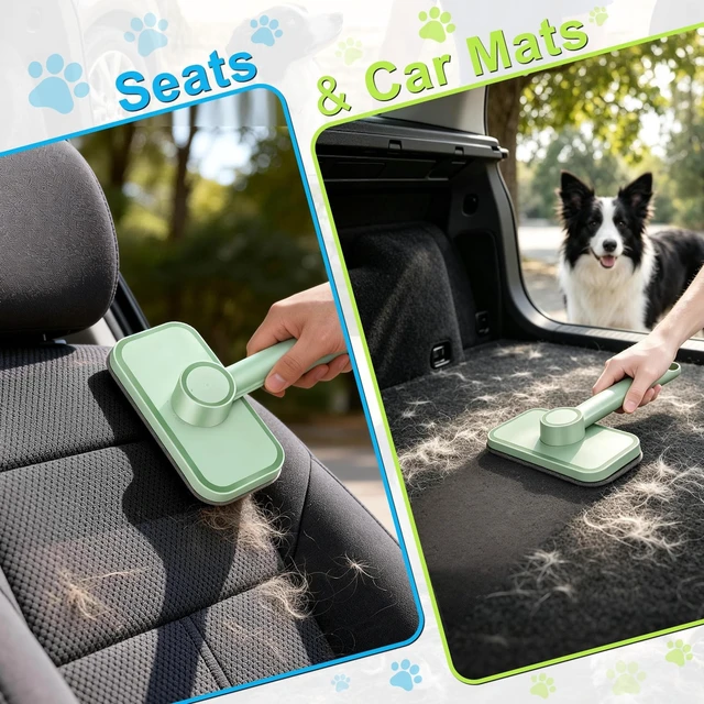 Alt view image 6 of 7 - Pet Hair Remover Reusable Lint Remover for Dog and Cat Hair, Pet Carpet Cleaner Electrostatic Lint Brush Magic Pet Hair Removal Tool for Carpet, Clothes, Rugs, Couch, Car, Bedding, Fabric Furniture