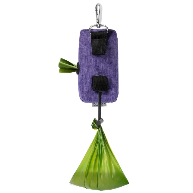 Alt view image 3 of 7 - Dog Poop Bag Holder for Leashes and Treat Holder with 2 Waterproof Pouches | Poop Bag Dispenser for Pet Waste Bags and Walking Accessories + 1 Free Roll