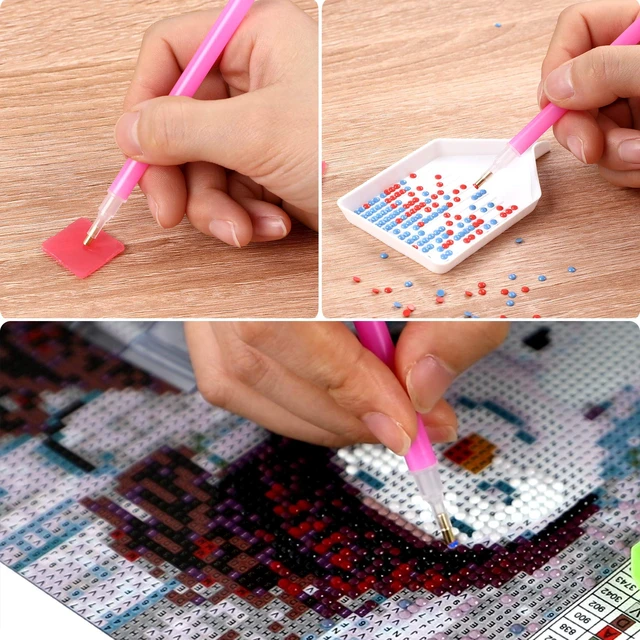 Alt view image 4 of 7 - 6PCS Diamond Art Painting Trays, Plastic Rhinestone Sorting Plate | Sturdy Plastic, For DIY Craft Enthusiasts, Quick Rhinestone Sorting, Thickened Small Size of 3.8x2.2 Inches