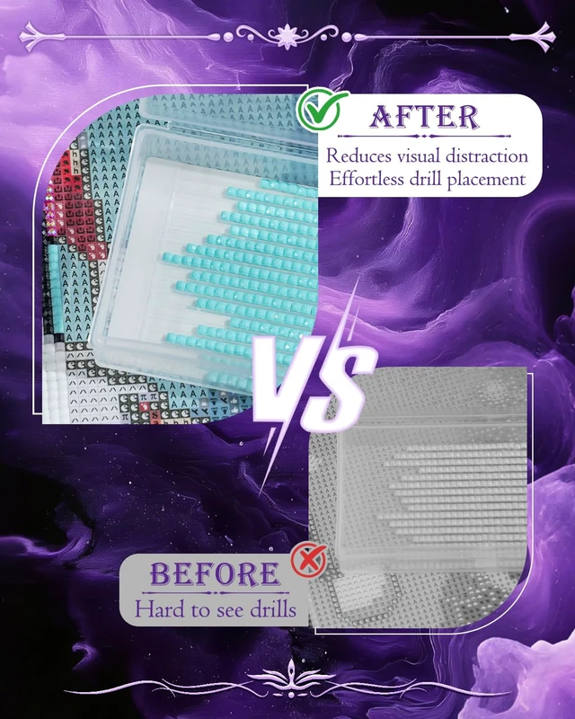 Alt view image 3 of 5 - 60PCS Anti-Distraction Bottom Stickers, Starlight Burst | Diamond Painting Storage Containers Trays Bottom Stickers, 60PCS, Focus-Enhancing, Opaque, Diamond Art Tools and Accessories